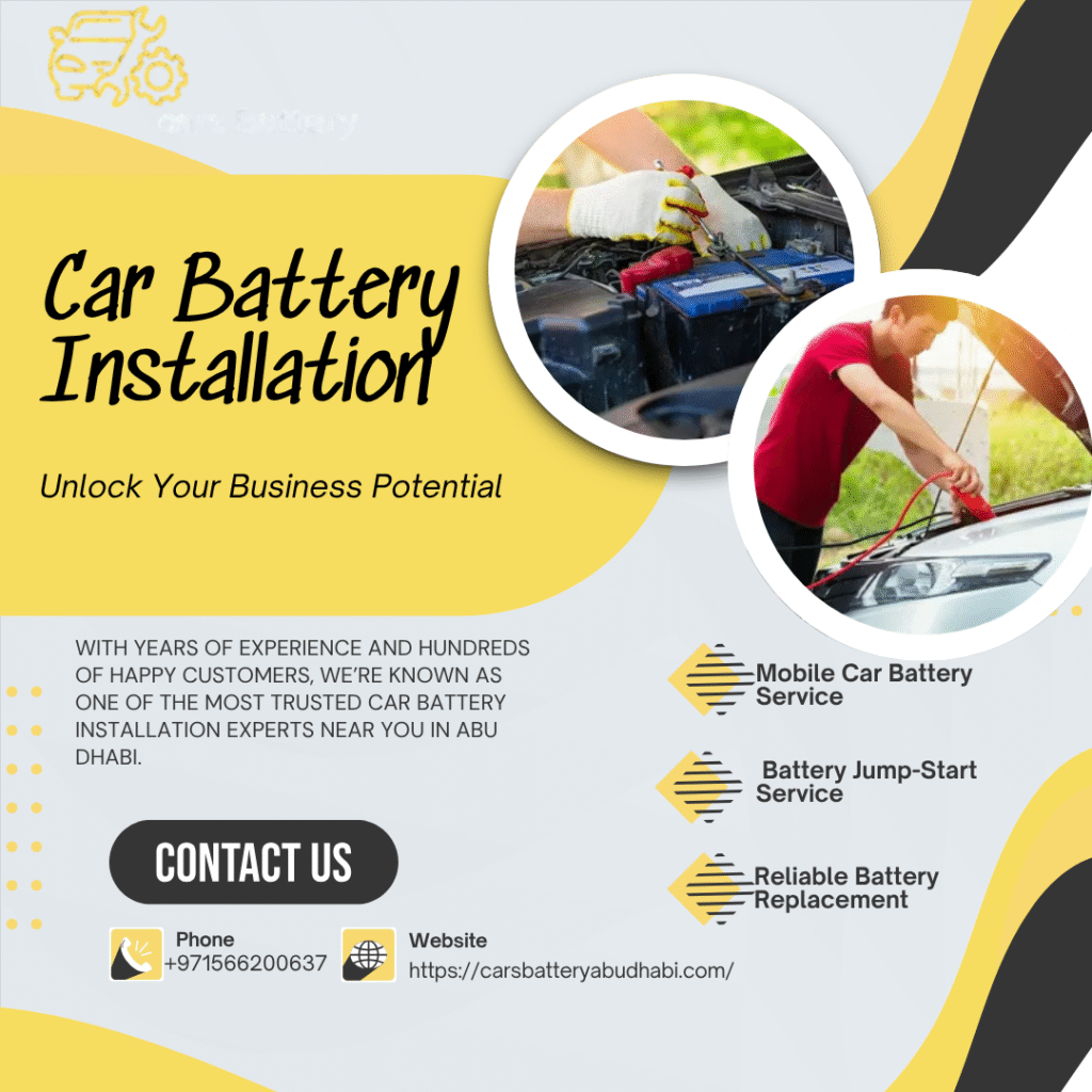 Range Rover Car Battery Installation in Abu Dhabi