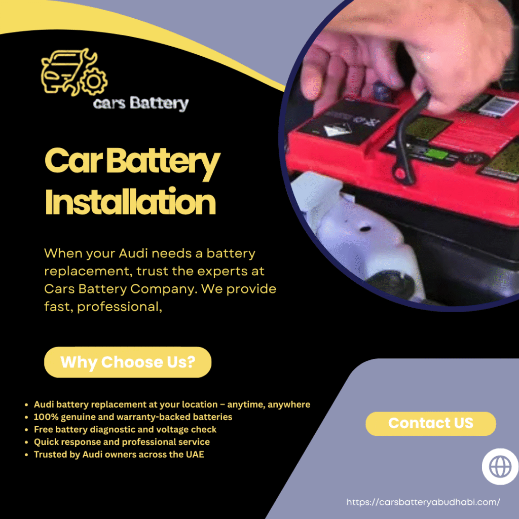 Range Rover Car Battery Installation in Abu Dhabi